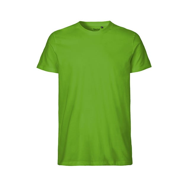 Koszulki T-Shirt - Męski T-Shirt w serek Fairtrade - Neutral O61001 - Lime - RAVEN - koszulki reklamowe z nadrukiem, odzież reklamowa i gastronomiczna