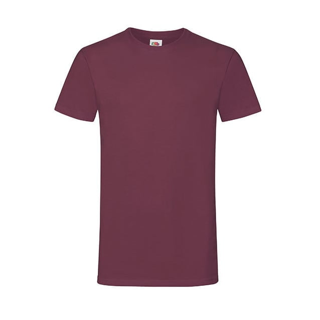 Koszulki T-Shirt - Męska koszulka Sofspun® Zoom - Fruit of the Loom 61-412-0 - Burgundy - RAVEN - koszulki reklamowe z nadrukiem, odzież reklamowa i gastronomiczna