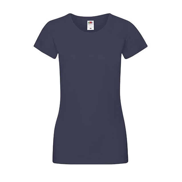 Koszulki T-Shirt - Damska koszulka Sofspun® - Fruit of the Loom 61-414-0 - Navy - RAVEN - koszulki reklamowe z nadrukiem, odzież reklamowa i gastronomiczna