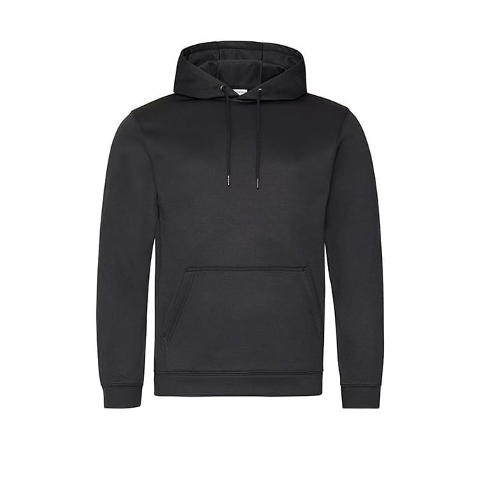 Bluzy - Bluza z kapturem Sport Polyester - Just Hoods JH006 - Black - RAVEN - koszulki reklamowe z nadrukiem, odzież reklamowa i gastronomiczna