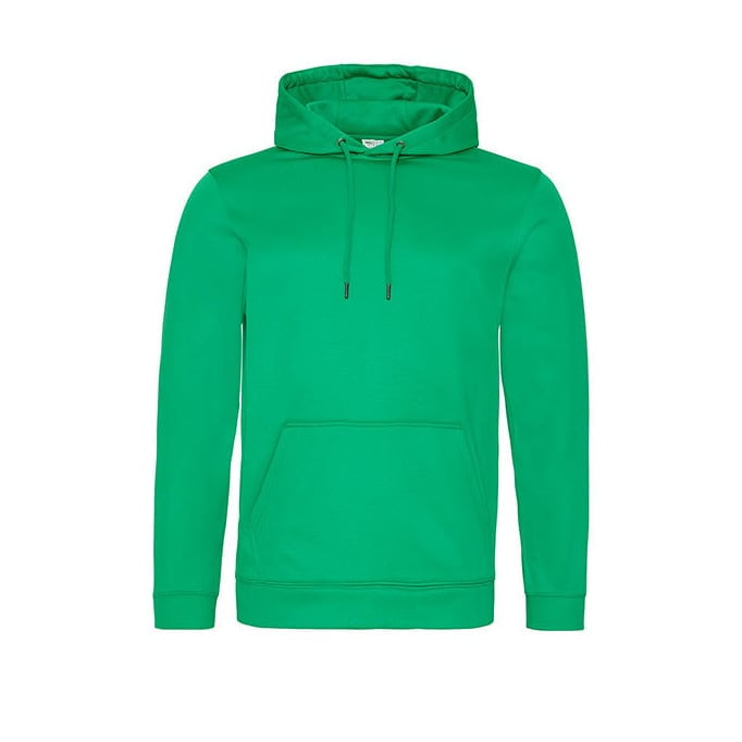 Bluzy - Bluza z kapturem Sport Polyester - Just Hoods JH006 - Kelly Green  - RAVEN - koszulki reklamowe z nadrukiem, odzież reklamowa i gastronomiczna