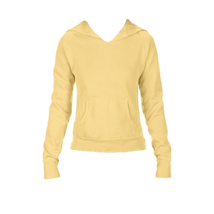 Bluzy - Damska bluza Hooded CC - Comfort Colors 1595 - Butter - RAVEN - koszulki reklamowe z nadrukiem, odzież reklamowa i gastronomiczna