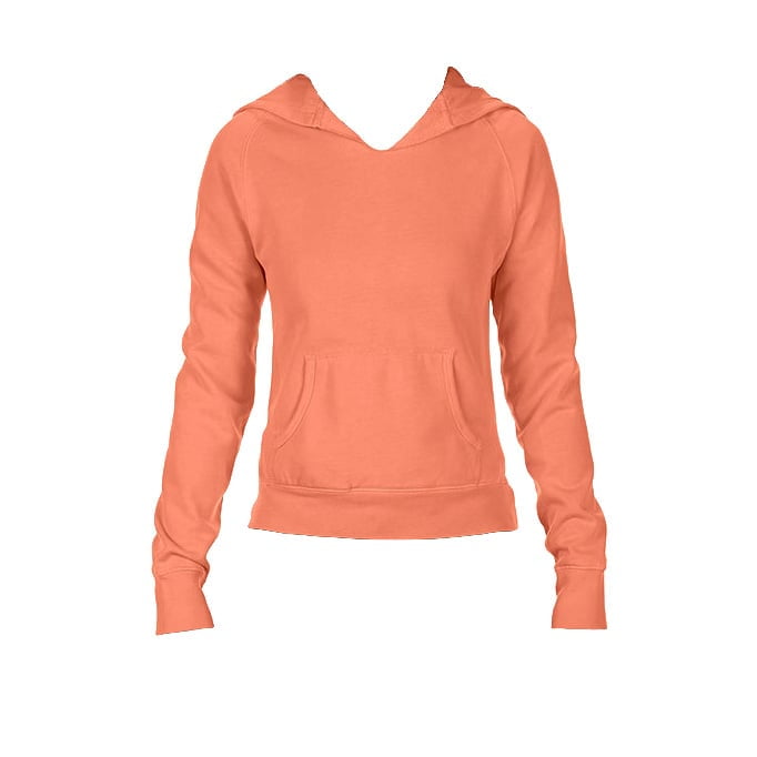 Bluzy - Damska bluza Hooded CC - Comfort Colors 1595 - Melon - RAVEN - koszulki reklamowe z nadrukiem, odzież reklamowa i gastronomiczna