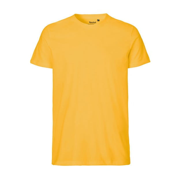 Koszulki T-Shirt - Męski T-Shirt w serek Fairtrade - Neutral O61001 - Yellow - RAVEN - koszulki reklamowe z nadrukiem, odzież reklamowa i gastronomiczna