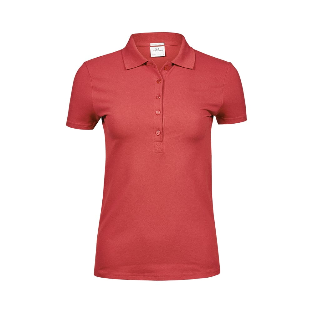 Koszulki Polo - Damska koszulka polo Luxury Stretch - Tee Jays 145 - Coral - RAVEN - koszulki reklamowe z nadrukiem, odzież reklamowa i gastronomiczna