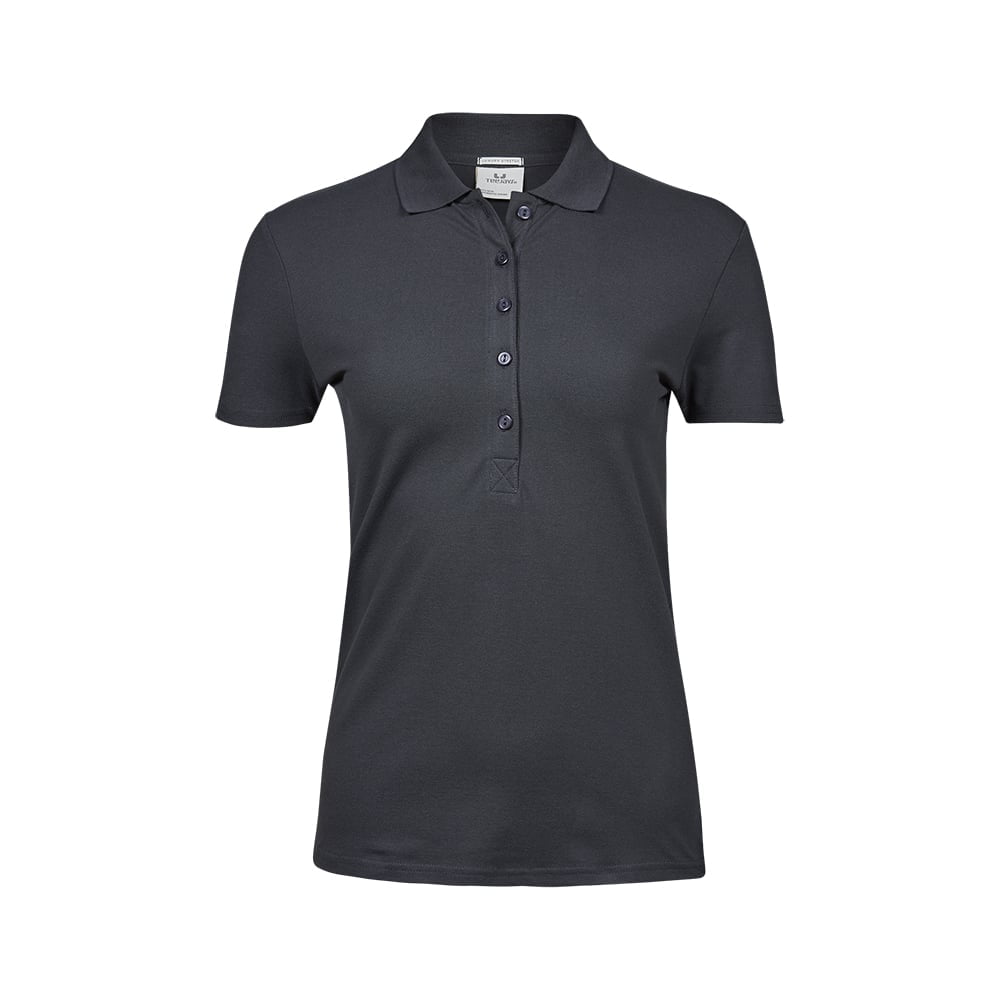 Koszulki Polo - Damska koszulka polo Luxury Stretch - Tee Jays 145 - Dark Grey - RAVEN - koszulki reklamowe z nadrukiem, odzież reklamowa i gastronomiczna