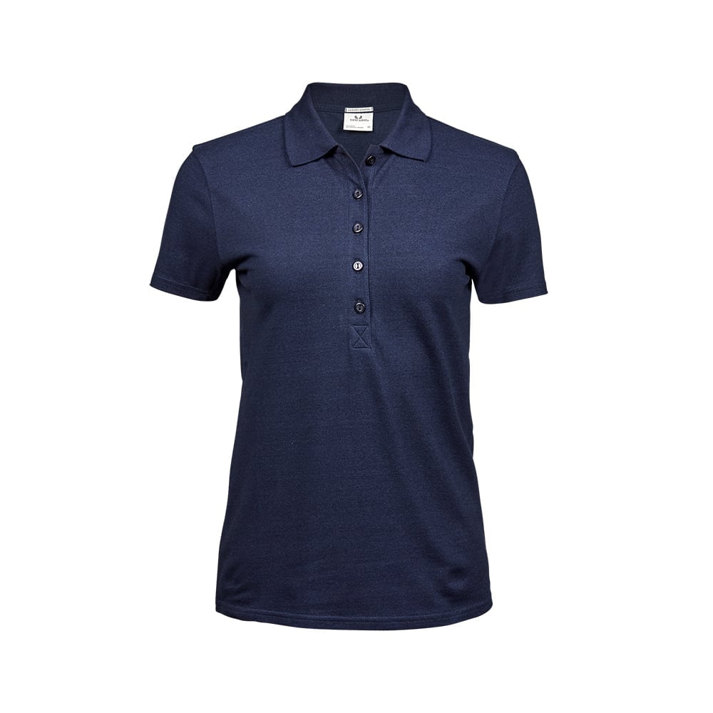 Koszulki Polo - Damska koszulka polo Luxury Stretch - Tee Jays 145 - Denim - RAVEN - koszulki reklamowe z nadrukiem, odzież reklamowa i gastronomiczna