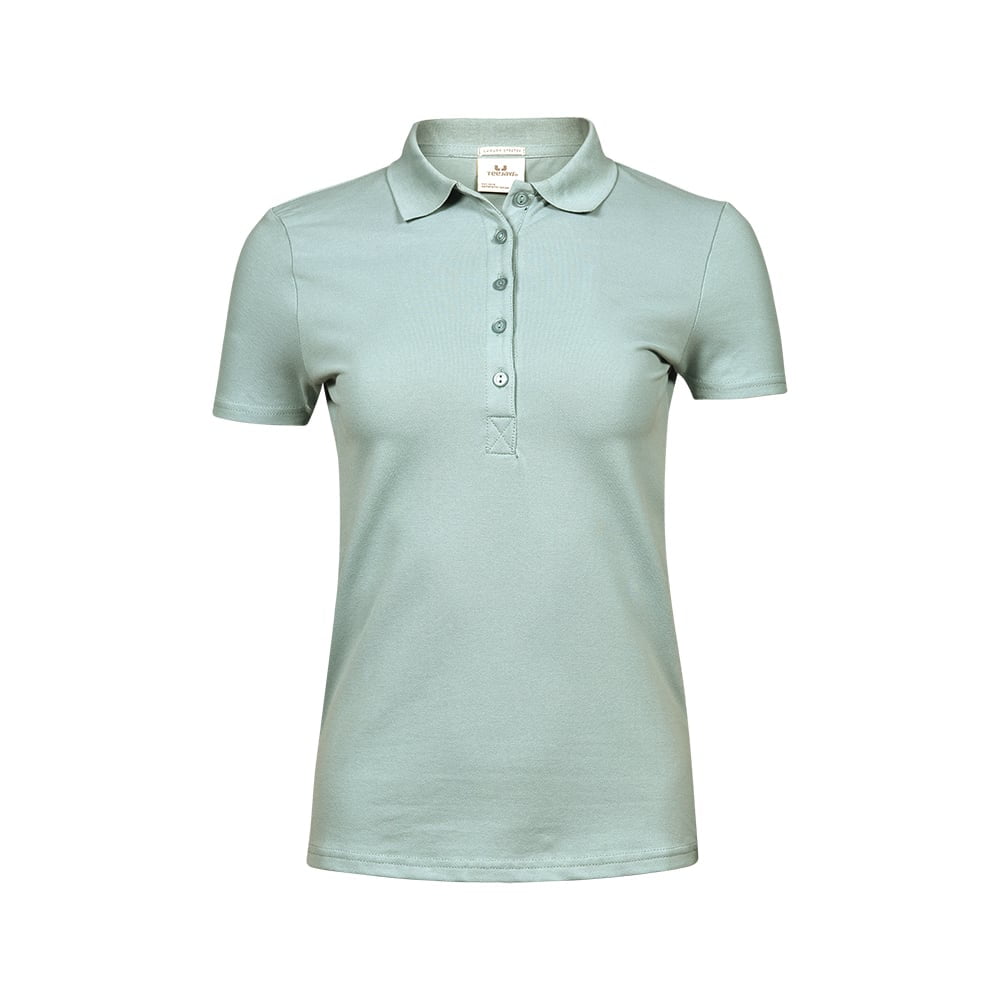 Koszulki Polo - Damska koszulka polo Luxury Stretch - Tee Jays 145 - Dusty Green - RAVEN - koszulki reklamowe z nadrukiem, odzież reklamowa i gastronomiczna