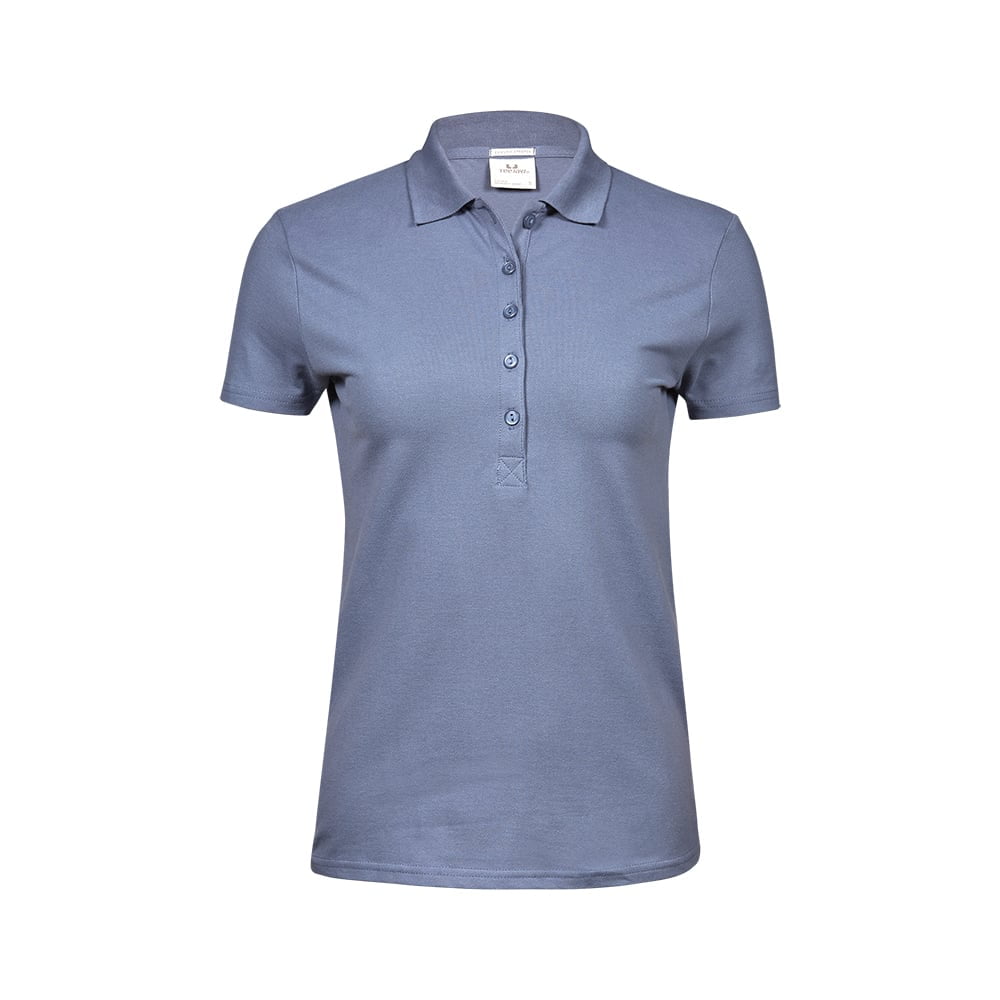 Koszulki Polo - Damska koszulka polo Luxury Stretch - Tee Jays 145 - Flint Stone - RAVEN - koszulki reklamowe z nadrukiem, odzież reklamowa i gastronomiczna