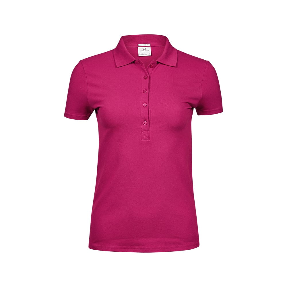 Koszulki Polo - Damska koszulka polo Luxury Stretch - Tee Jays 145 - Hot Pink - RAVEN - koszulki reklamowe z nadrukiem, odzież reklamowa i gastronomiczna