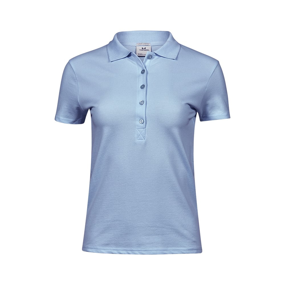 Koszulki Polo - Damska koszulka polo Luxury Stretch - Tee Jays 145 - Light Blue - RAVEN - koszulki reklamowe z nadrukiem, odzież reklamowa i gastronomiczna