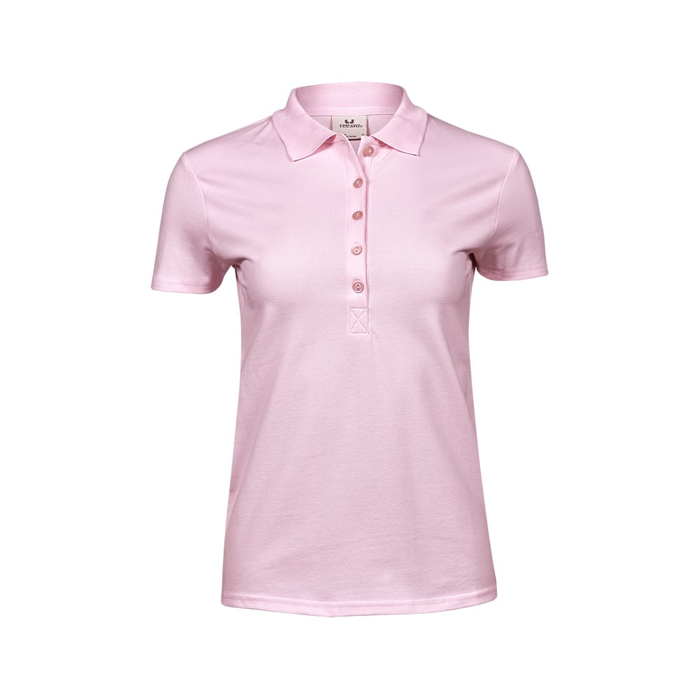 Koszulki Polo - Damska koszulka polo Luxury Stretch - Tee Jays 145 - Light Pink - RAVEN - koszulki reklamowe z nadrukiem, odzież reklamowa i gastronomiczna