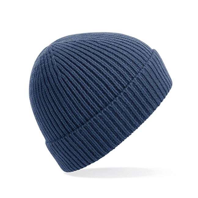 Czapki zimowe i akcesoria - Czapka dzianinowa beanie - Beechfield B380 - Steel Blue - RAVEN - koszulki reklamowe z nadrukiem, odzież reklamowa i gastronomiczna