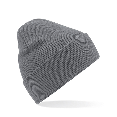 Czapki zimowe i akcesoria - Czapka dzianinowa beanie z recyklingu - Beechfield B46 - Graphite Grey - RAVEN - koszulki reklamowe z nadrukiem, odzież reklamowa i gastronomiczna