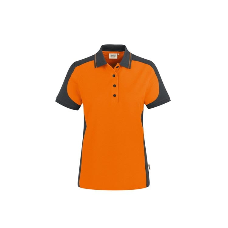 Koszulki Polo - Damska koszulka polo Performance Contrast 239 - Hakro 239 - Orange - RAVEN - koszulki reklamowe z nadrukiem, odzież reklamowa i gastronomiczna