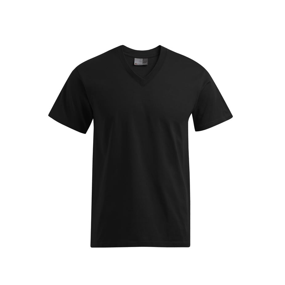 Koszulki T-Shirt - Męska koszulka z dekoltem w serek 3025 - Promodoro 3025 - Black - RAVEN - koszulki reklamowe z nadrukiem, odzież reklamowa i gastronomiczna