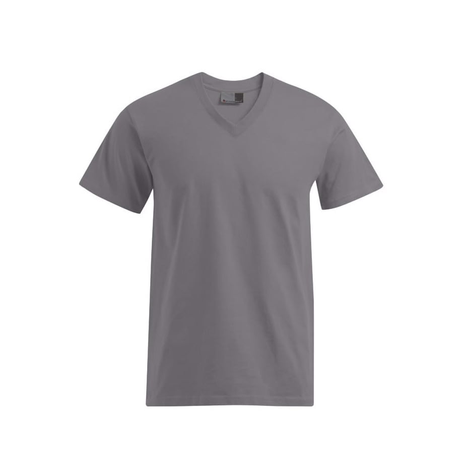 Koszulki T-Shirt - Męska koszulka z dekoltem w serek 3025 - Promodoro 3025 - New Light Grey (Solid) - RAVEN - koszulki reklamowe z nadrukiem, odzież reklamowa i gastronomiczna