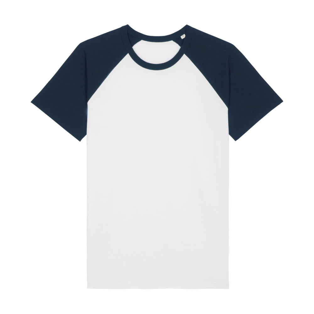 Koszulki T-Shirt - T-shirt Unisex Catcher Short Sleeve - STTU825 - White/French Navy - RAVEN - koszulki reklamowe z nadrukiem, odzież reklamowa i gastronomiczna