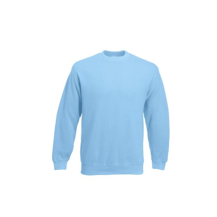 Bluzy - Bluza Crewneck Set-In - Fruit of the Loom 62-202-0 - Sky Blue - RAVEN - koszulki reklamowe z nadrukiem, odzież reklamowa i gastronomiczna