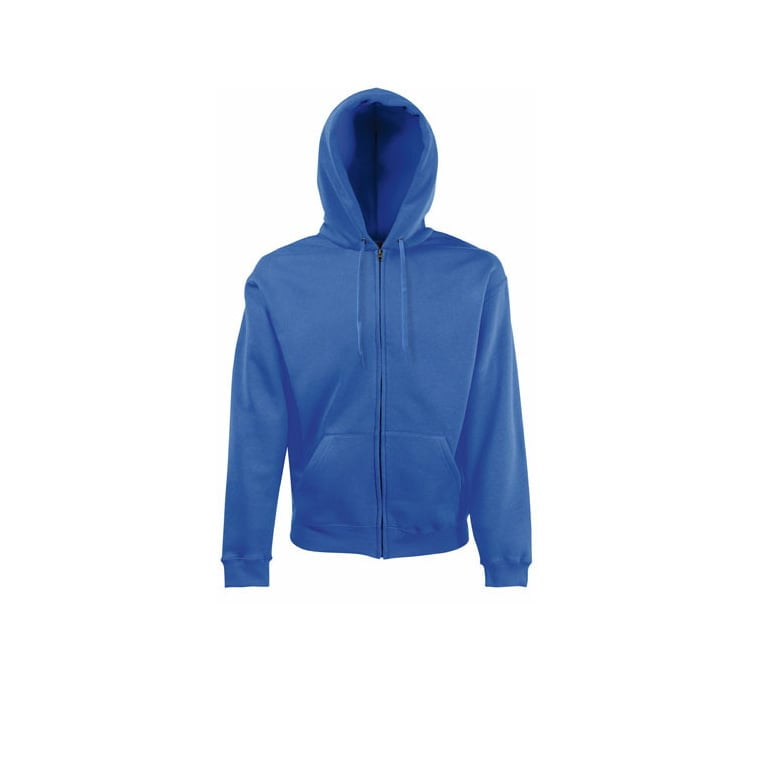 Bluzy - Klasyczna bluza z zamkiem Hooded - 62-062-0 - Royal Blue - RAVEN - koszulki reklamowe z nadrukiem, odzież reklamowa i gastronomiczna