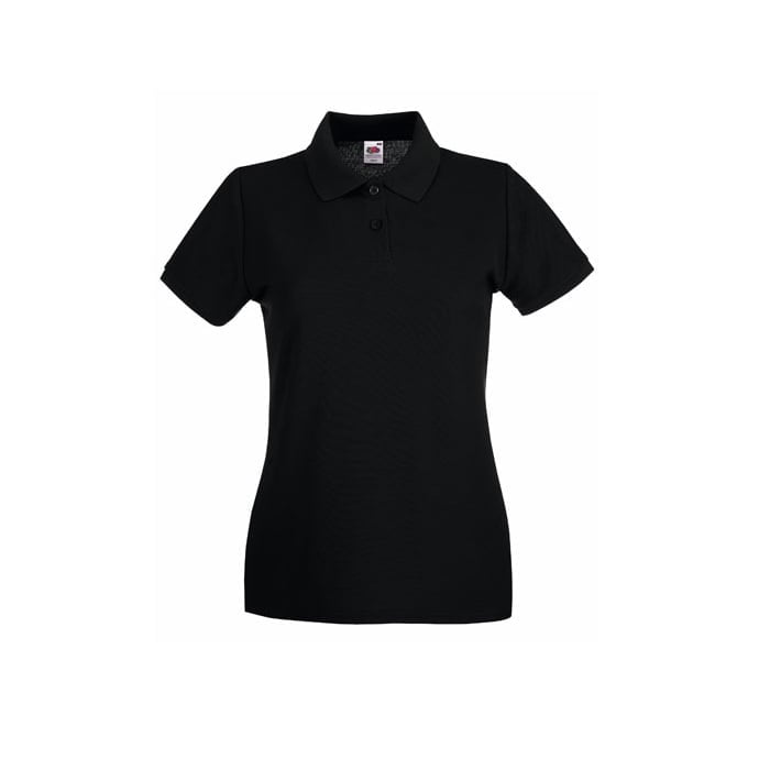 Koszulki Polo - Damska koszulka polo Premium Lady-Fit - 63-030-0 - Black - RAVEN - koszulki reklamowe z nadrukiem, odzież reklamowa i gastronomiczna