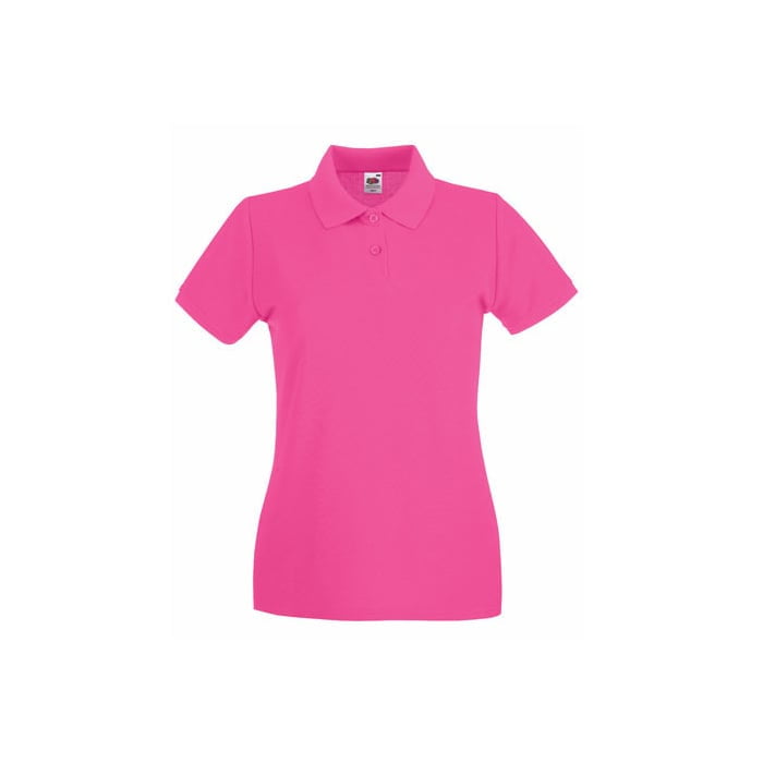 Koszulki Polo - Damska koszulka polo Premium Lady-Fit - 63-030-0 - Fuchsia - RAVEN - koszulki reklamowe z nadrukiem, odzież reklamowa i gastronomiczna