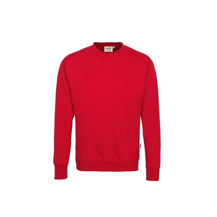 Bluzy - Bluza premium typu crewneck 471 - Hakro 471 - Red - RAVEN - koszulki reklamowe z nadrukiem, odzież reklamowa i gastronomiczna