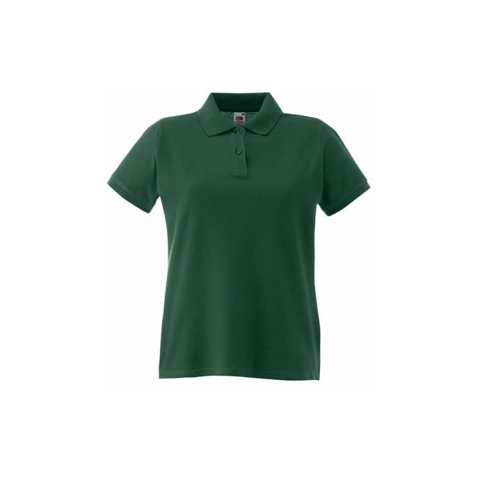 Koszulki Polo - Damska koszulka polo Premium Lady-Fit - 63-030-0 - Forest Green - RAVEN - koszulki reklamowe z nadrukiem, odzież reklamowa i gastronomiczna