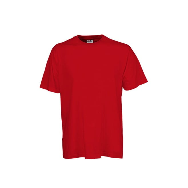 Koszulki T-Shirt - Męska koszulka Basic Tee - Tee Jays 1000 - Red - RAVEN - koszulki reklamowe z nadrukiem, odzież reklamowa i gastronomiczna