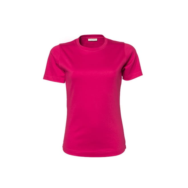 Koszulki T-Shirt - Damska koszulka Interlock Tee - Tee Jays 580 - Hot Pink - RAVEN - koszulki reklamowe z nadrukiem, odzież reklamowa i gastronomiczna