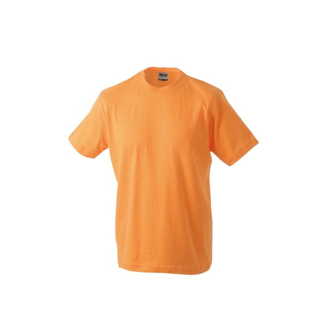 Koszulki T-Shirt - Męska koszulka Round-T Heavy - James & Nicholson JN002 - Orange - RAVEN - koszulki reklamowe z nadrukiem, odzież reklamowa i gastronomiczna