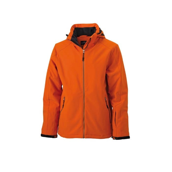 Kurtki - Męski zimowy softshell Wintersport - JN 1054 - Dark Orange - RAVEN - koszulki reklamowe z nadrukiem, odzież reklamowa i gastronomiczna