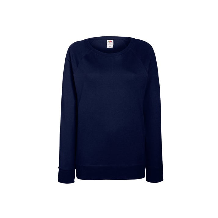 Bluzy - Damska bluza Lightweight Raglan - Fruit of the Loom 62-146-0 - Deep Navy - RAVEN - koszulki reklamowe z nadrukiem, odzież reklamowa i gastronomiczna