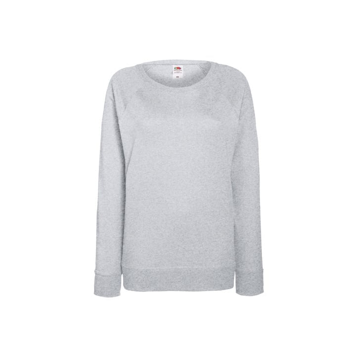 Bluzy - Damska bluza Lightweight Raglan - Fruit of the Loom 62-146-0 - Heather Grey - RAVEN - koszulki reklamowe z nadrukiem, odzież reklamowa i gastronomiczna