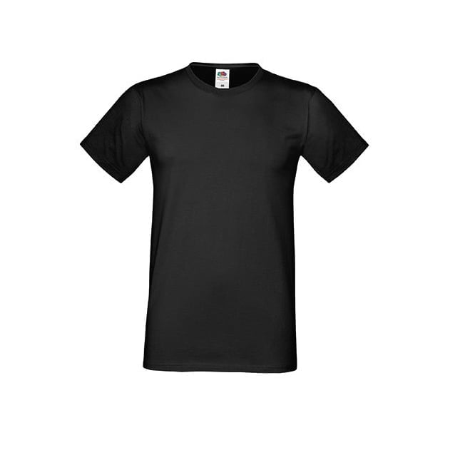 Koszulki T-Shirt - Męska koszulka Sofspun® Zoom - Fruit of the Loom 61-412-0 - Black - RAVEN - koszulki reklamowe z nadrukiem, odzież reklamowa i gastronomiczna