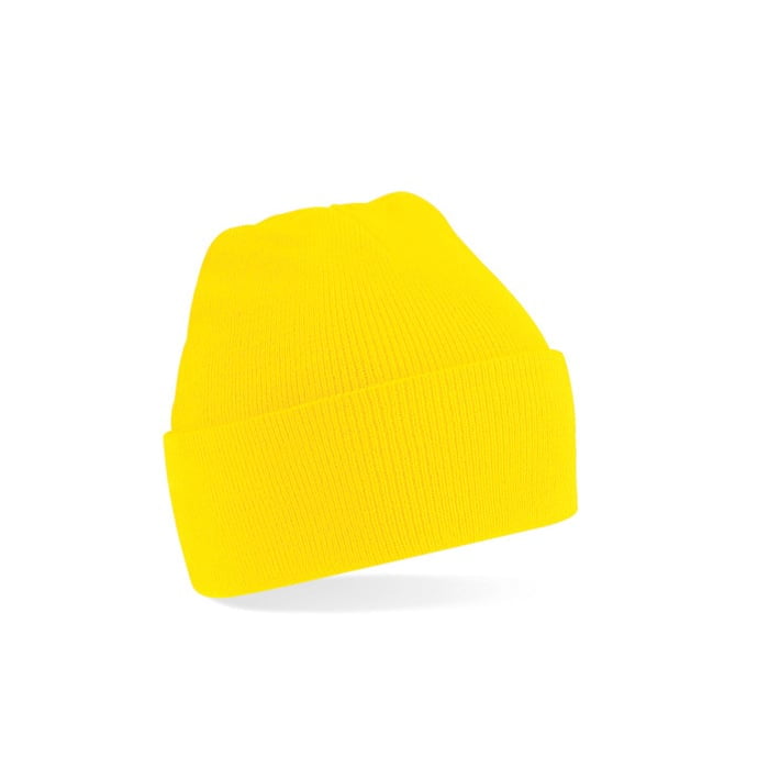 Czapki zimowe i akcesoria - Czapka zimowa Original Cuffed - Beechfield B45 - Yellow - RAVEN - koszulki reklamowe z nadrukiem, odzież reklamowa i gastronomiczna