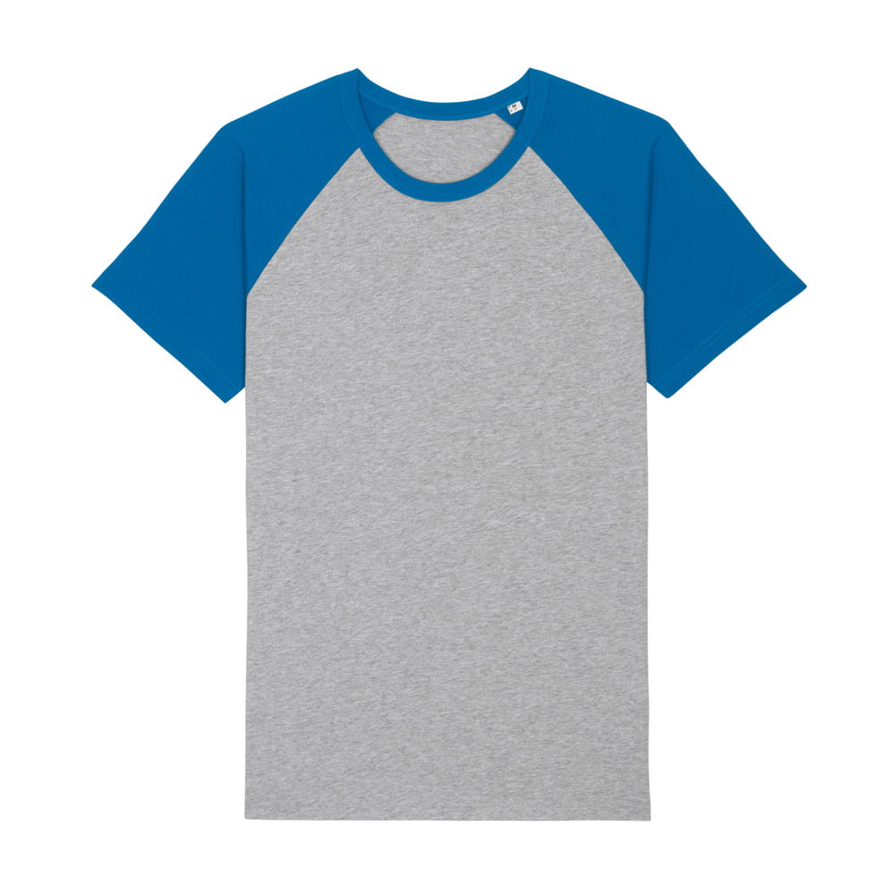 Koszulki T-Shirt - T-shirt Unisex Catcher Short Sleeve - STTU825 - Heather Grey/Royal Blue - RAVEN - koszulki reklamowe z nadrukiem, odzież reklamowa i gastronomiczna