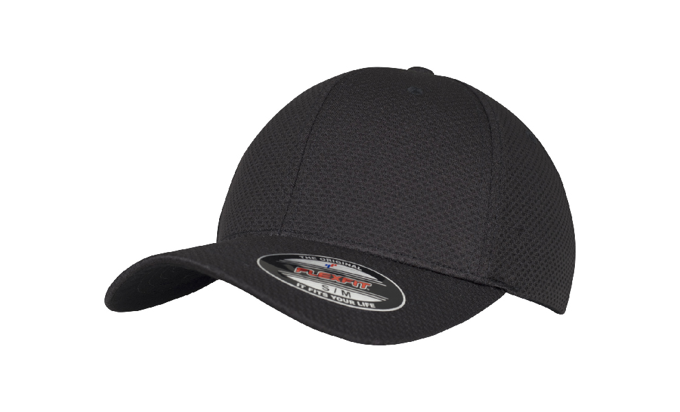 Czapki z daszkiem - Czapka Flexfit 6-panelowa Jersey Cap - 6584 - Black - RAVEN - koszulki reklamowe z nadrukiem, odzież reklamowa i gastronomiczna