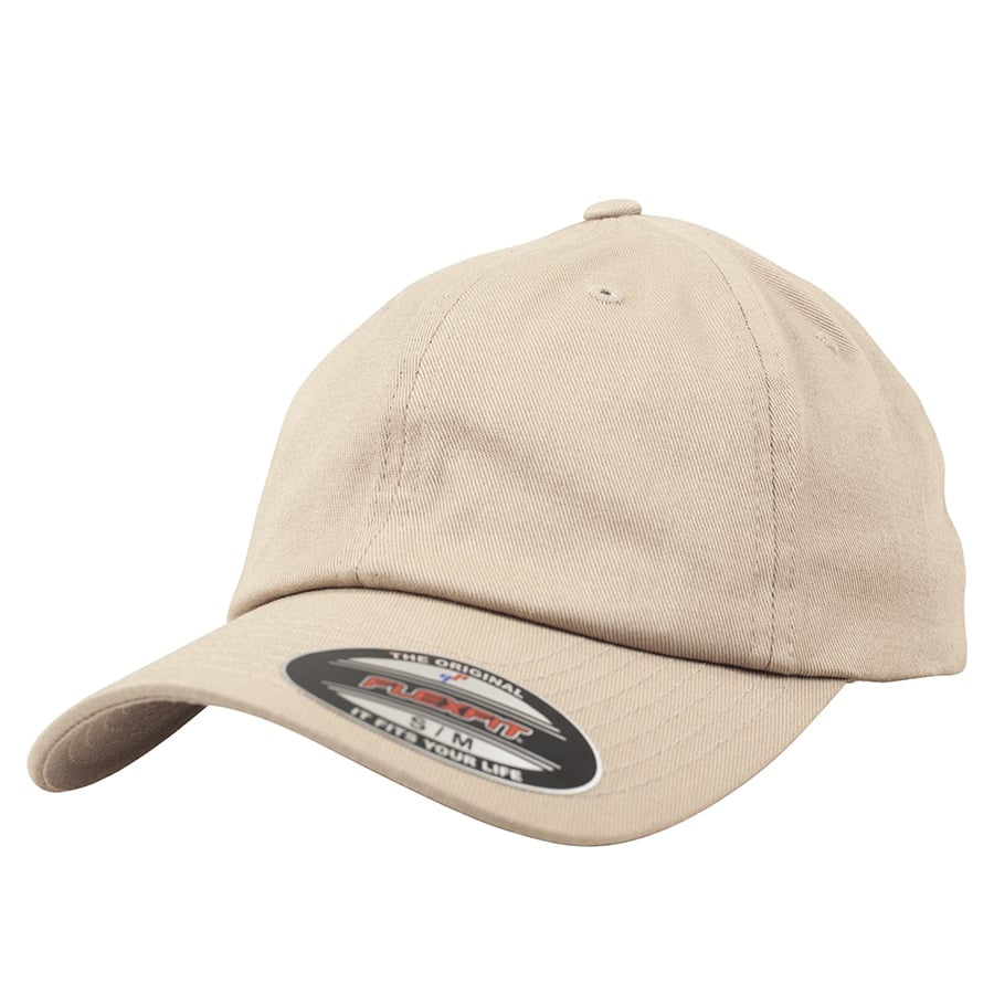 khaki bawełniana czapka dad hat