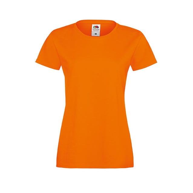 Koszulki T-Shirt - Damska koszulka Sofspun® - Fruit of the Loom 61-414-0 - Orange - RAVEN - koszulki reklamowe z nadrukiem, odzież reklamowa i gastronomiczna