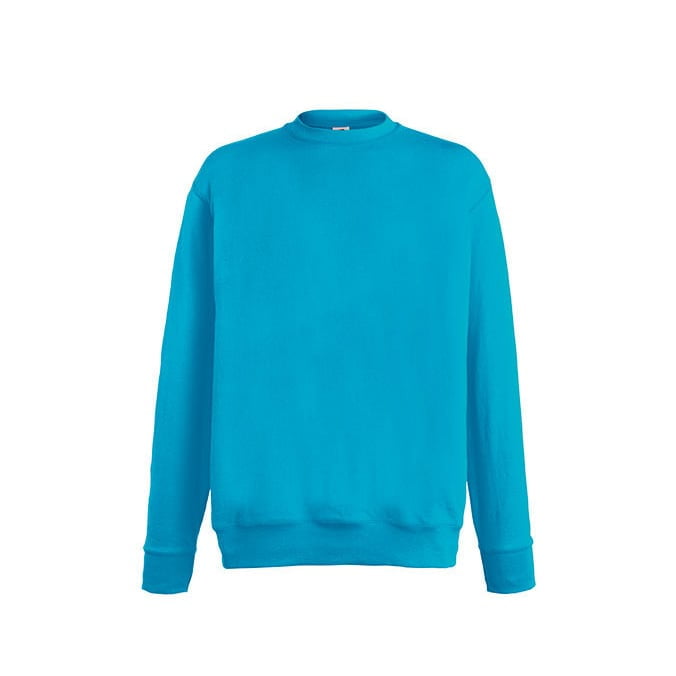 Bluzy - Bluza Crewneck Lightweight Set-In - Fruit of the Loom 62-156-0 - Azure - RAVEN - koszulki reklamowe z nadrukiem, odzież reklamowa i gastronomiczna