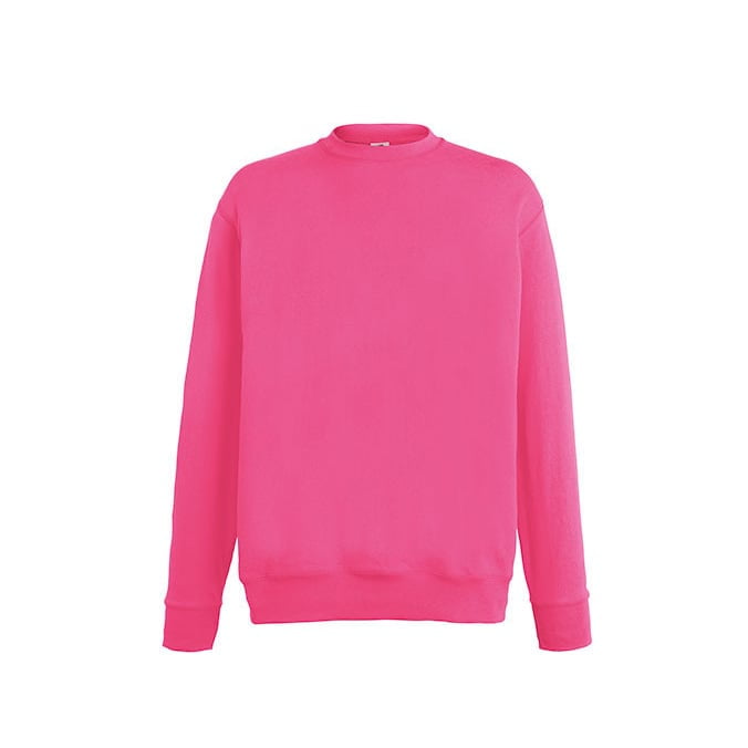 Bluzy - Bluza Crewneck Lightweight Set-In - Fruit of the Loom 62-156-0 - Fuchsia - RAVEN - koszulki reklamowe z nadrukiem, odzież reklamowa i gastronomiczna