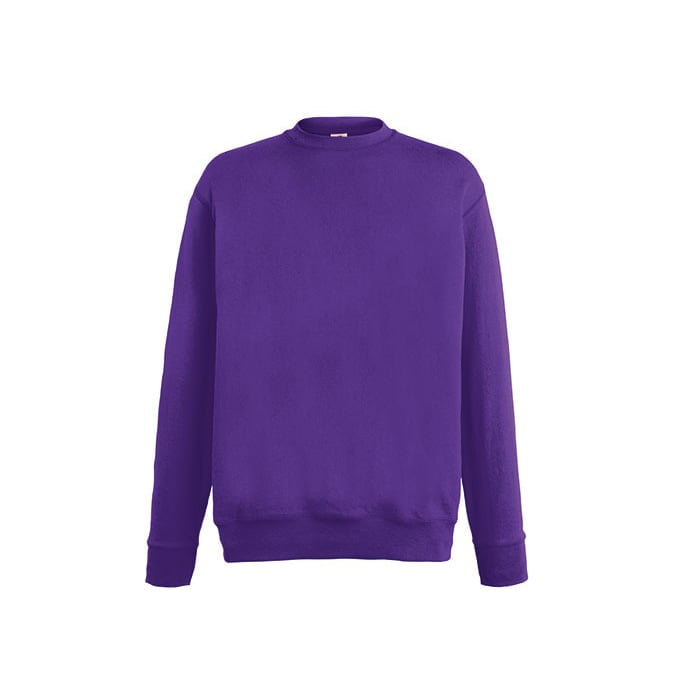 Bluzy - Bluza Crewneck Lightweight Set-In - Fruit of the Loom 62-156-0 - Purple - RAVEN - koszulki reklamowe z nadrukiem, odzież reklamowa i gastronomiczna