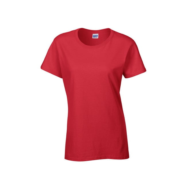 Koszulki T-Shirt - Damska koszulka Heavy Cotton™ - Gildan 5000L - Red - RAVEN - koszulki reklamowe z nadrukiem, odzież reklamowa i gastronomiczna