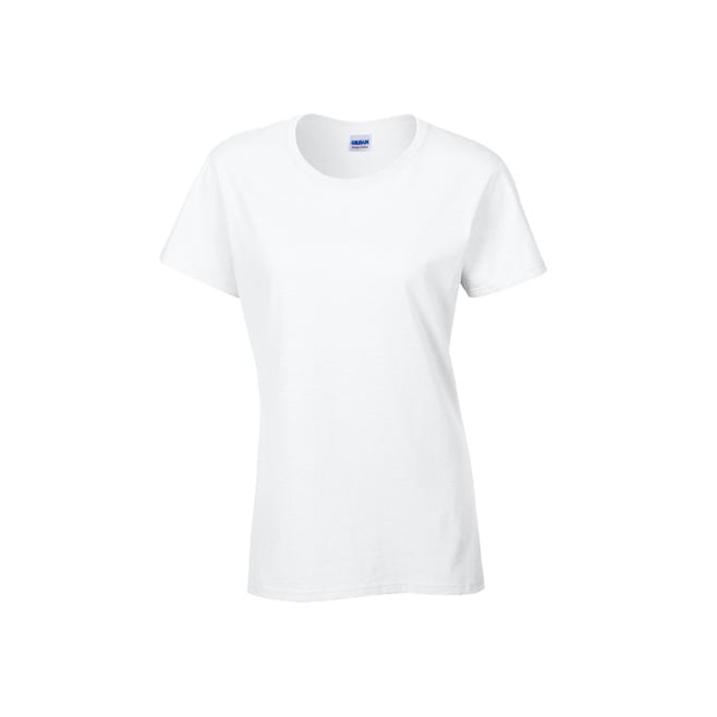 Koszulki T-Shirt - Damska koszulka Heavy Cotton™ - Gildan 5000L - White - RAVEN - koszulki reklamowe z nadrukiem, odzież reklamowa i gastronomiczna