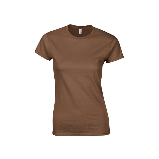 Koszulki T-Shirt - Damska koszulka Softstyle® - Gildan 64000L - Chestnut - RAVEN - koszulki reklamowe z nadrukiem, odzież reklamowa i gastronomiczna