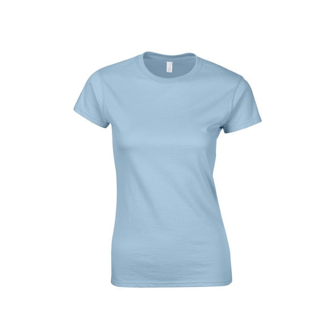 Koszulki T-Shirt - Damska koszulka Softstyle® - Gildan 64000L - Light Blue - RAVEN - koszulki reklamowe z nadrukiem, odzież reklamowa i gastronomiczna