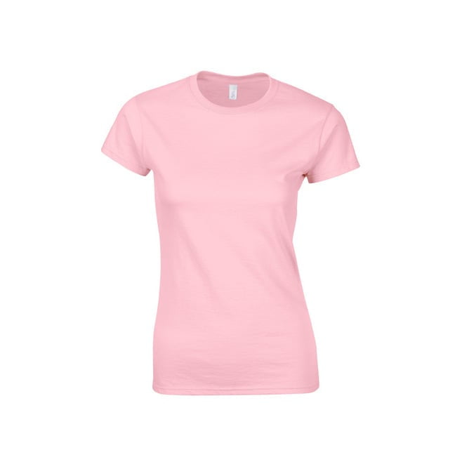 Koszulki T-Shirt - Damska koszulka Softstyle® - Gildan 64000L - Light Pink - RAVEN - koszulki reklamowe z nadrukiem, odzież reklamowa i gastronomiczna