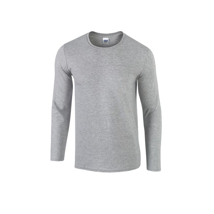 Koszulki T-Shirt - Koszulka z długim rękawem Softstyle® - Gildan 64400 - Sport Grey (Heather) - RAVEN - koszulki reklamowe z nadrukiem, odzież reklamowa i gastronomiczna