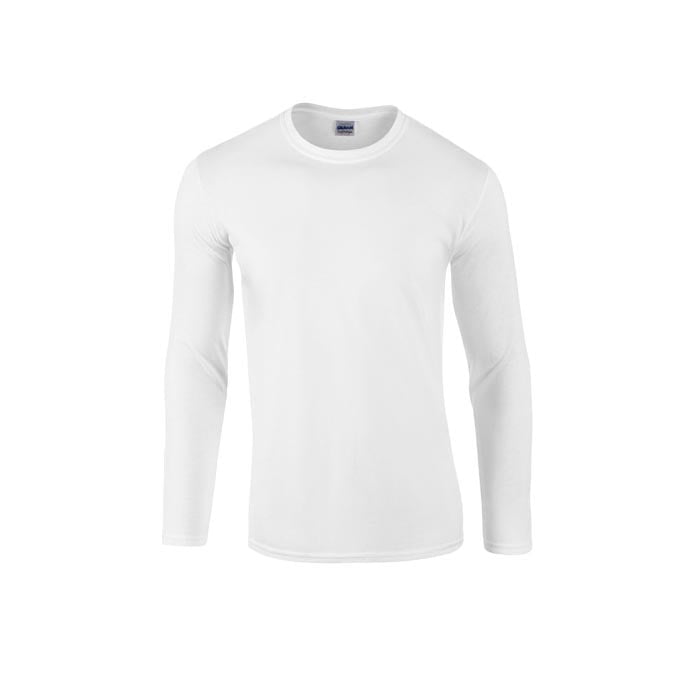 Koszulki T-Shirt - Koszulka z długim rękawem Softstyle® - Gildan 64400 - White - RAVEN - koszulki reklamowe z nadrukiem, odzież reklamowa i gastronomiczna